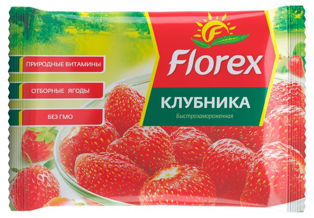 Клубника Florex быстрозамороженная, 300 г