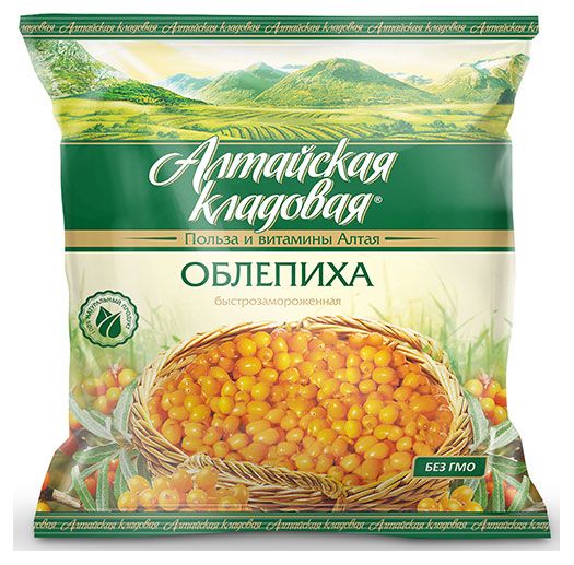 Облепиха Алтайская кладовая быстрозамороженная, 400 г