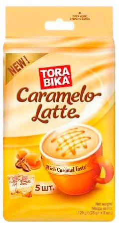 Кофейный напиток Torabika Caramelo Latte, 5х25 г