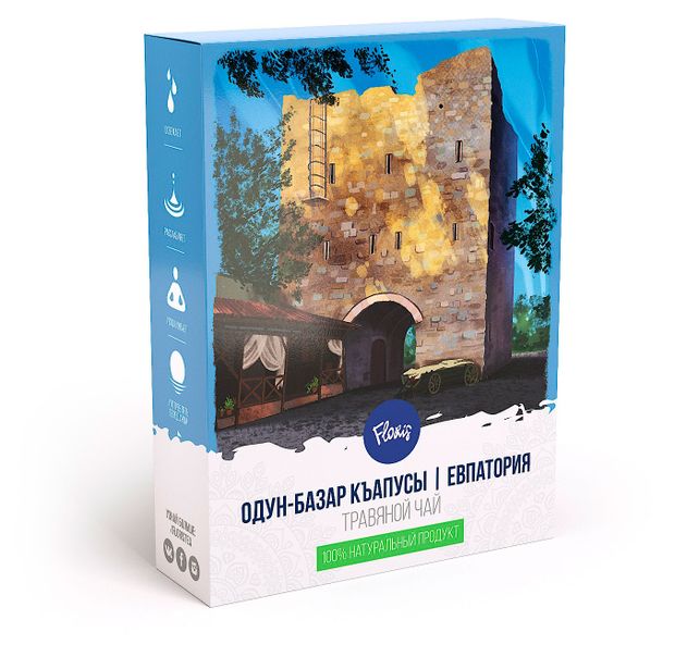 Чайный напиток Floris Одун-Базар Къапусы с цветками липы ромашки календулы с кусочками яблока, 40 г