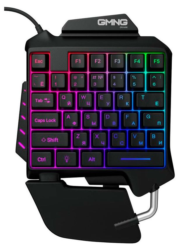Игровой блок Оклик GMNG 703GK черный USB for gamer LED