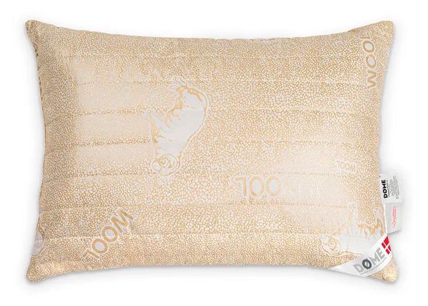 Подушка DOME Holy Lamb с овечьей шерстью и микроволокном лебяжий пух, 50х70 см