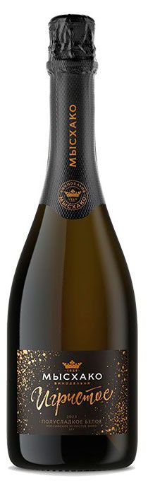 Игристое вино Мысхако белое полусладкое Россия, 0,75 л