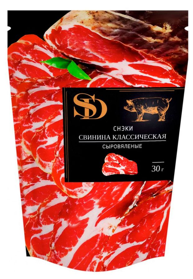 Снеки сыровяленые Сытный Дом Свинина Классическая 30 г 110₽