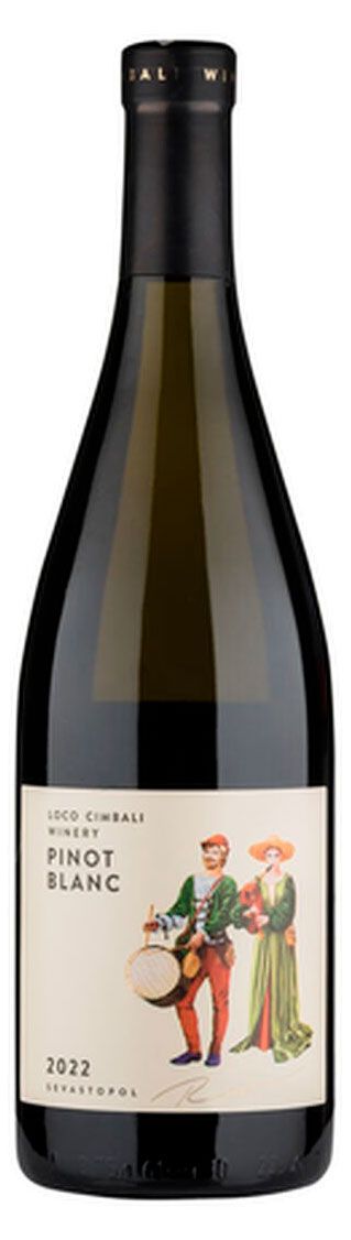 Вино Loco Cimbali Pinot Blanc белое сухое Россия, 0,75 л