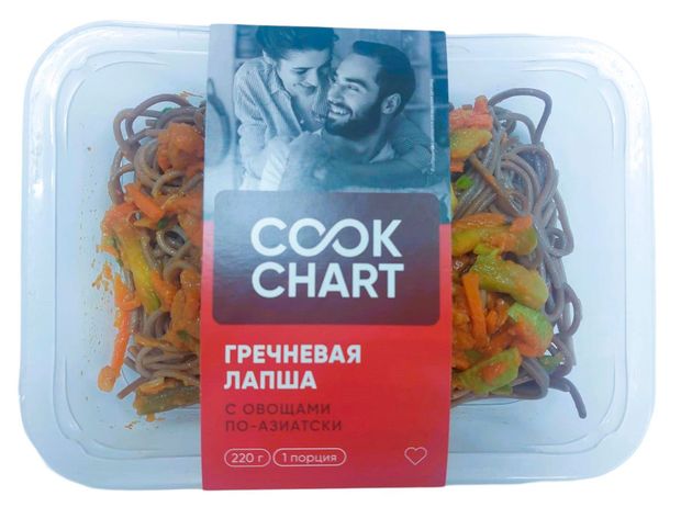 Лапша гречневая Cook Chart По-азиатски с овощами 220 г 270₽