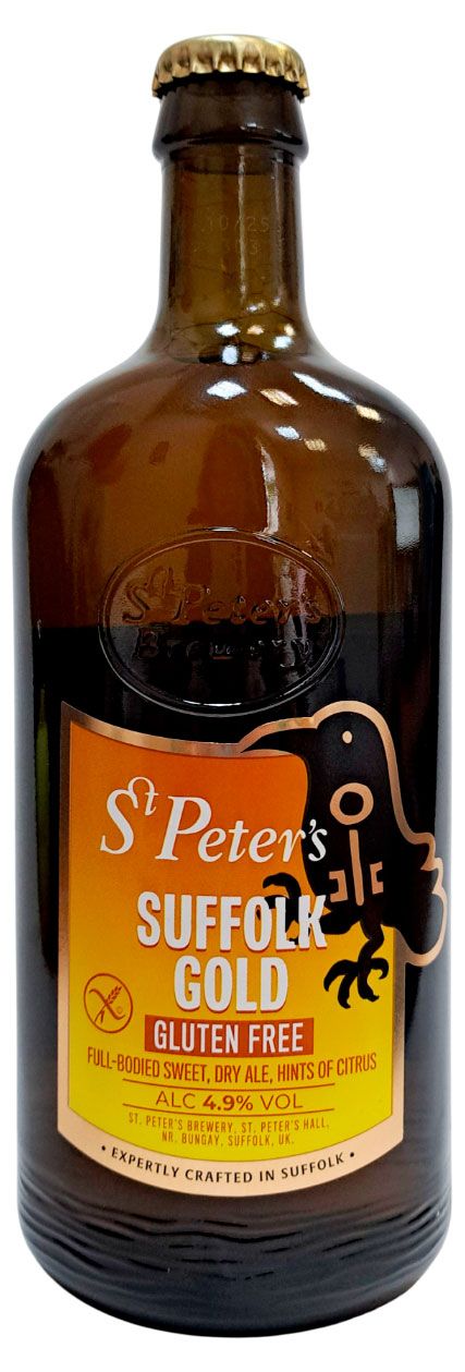 Пиво St. Peter's Suffolk Gold Gluten free светлое фильтрованное 4,9%, 500 мл