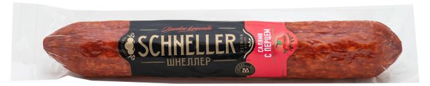 Колбаса сырокопченая SCHNELLER Салями с перцем, ~ 350 г