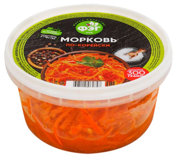 Морковь по-корейски ФЭГ 300 г 120₽