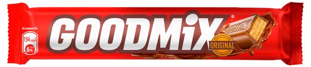 Батончик Goodmix Original с молочным шоколадом и хрустящей вафлей, 29 г