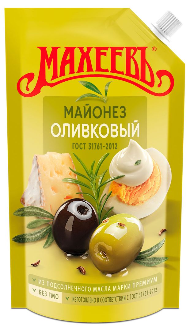 Майонез оливковый МАХЕЕВЪ 67% охлажденный, 380 г