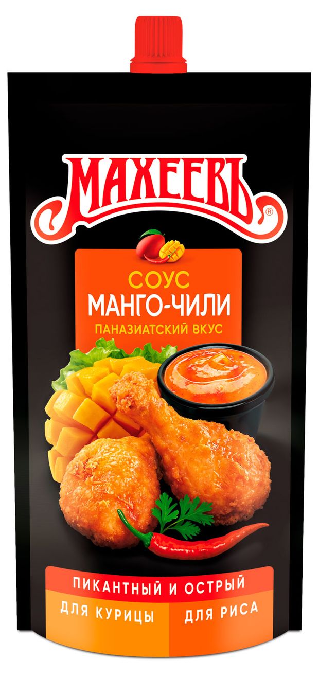 Соус МАХЕЕВЪ Манго-чили деликатесный 230 г 80₽