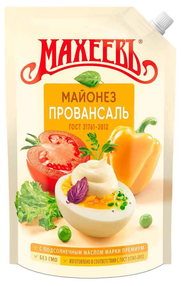 Майонез МАХЕЕВЪ Провансаль 50,5% охлажденный, 630 мл