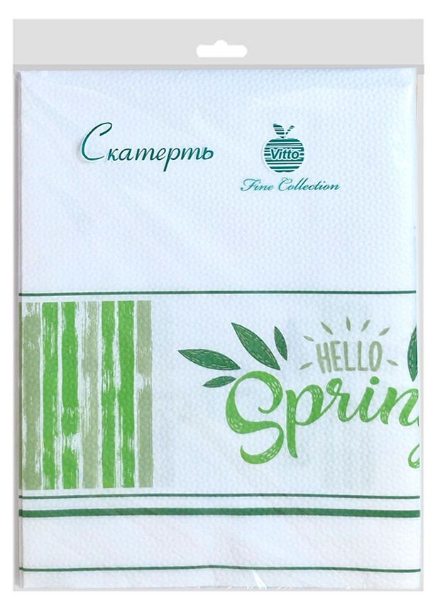 Скатерть одноразовая Vitto бумажная привет весна!, 120х150 см