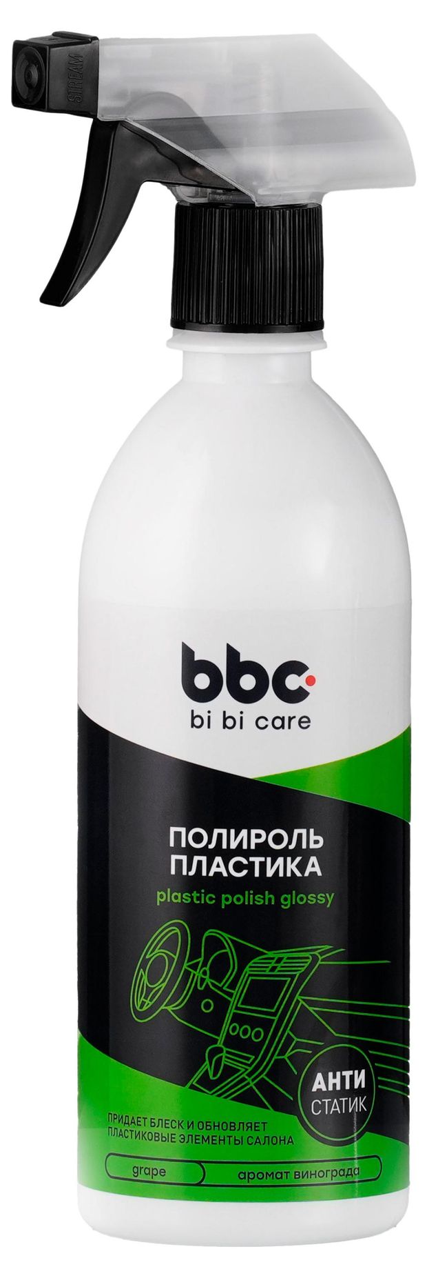 Полироль пластика bi bi care Антистатик, 500 мл