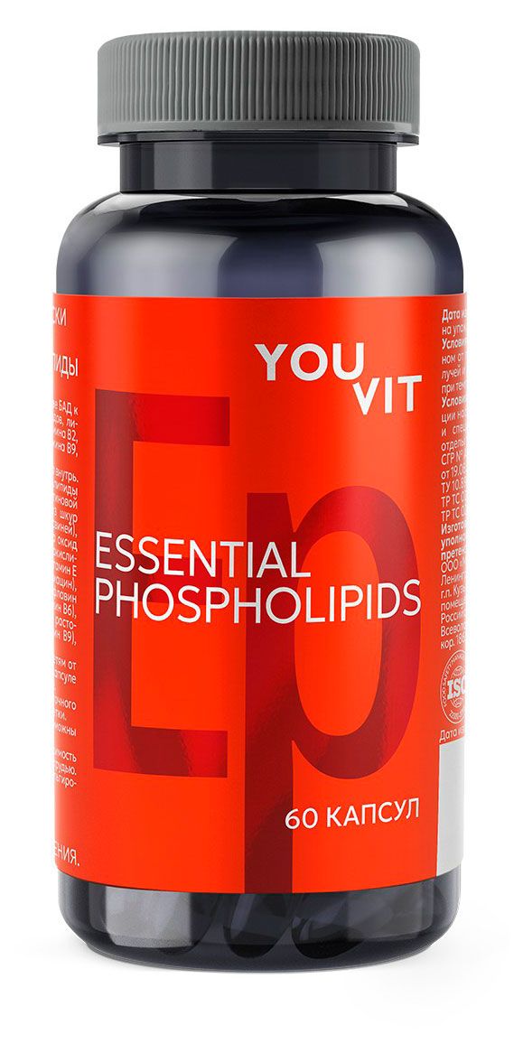 Эссенциальные фосфолипиды YouVit 1400 мг, 60 капсул