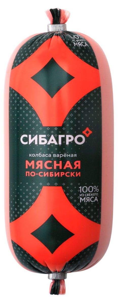 Колбаса вареная СИБАГРО Мясная По-сибирски, 450 г