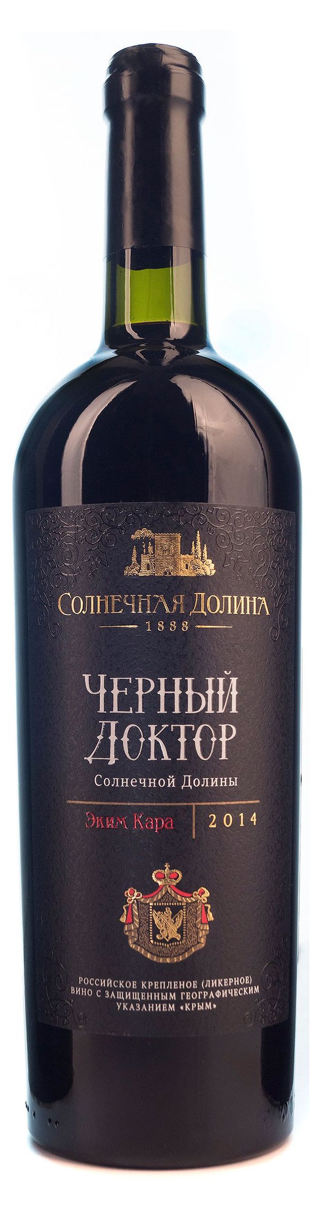 Вино крепленое Солнечная Долина Черный доктор красное Россия, 0,75 л