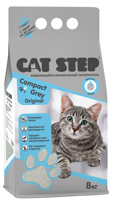 Наполнитель комкующийся Cat Step минеральный...