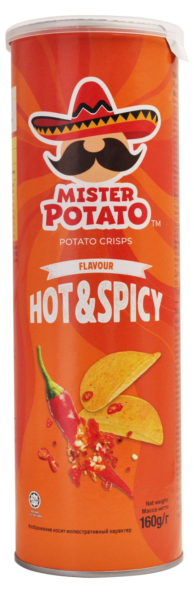 Чипсы картофельные Mister Potato с острым и пряным вкусом 160 г 245₽