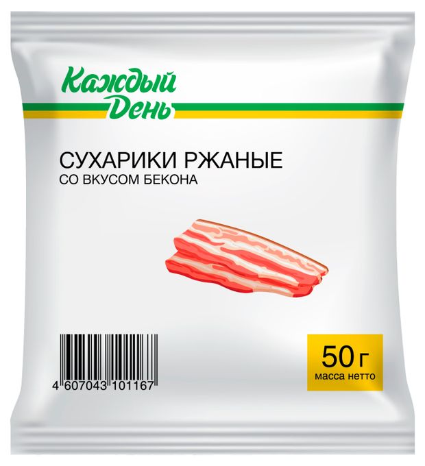 Чипсы Каждый день со вкусом бекона 100 г 45₽