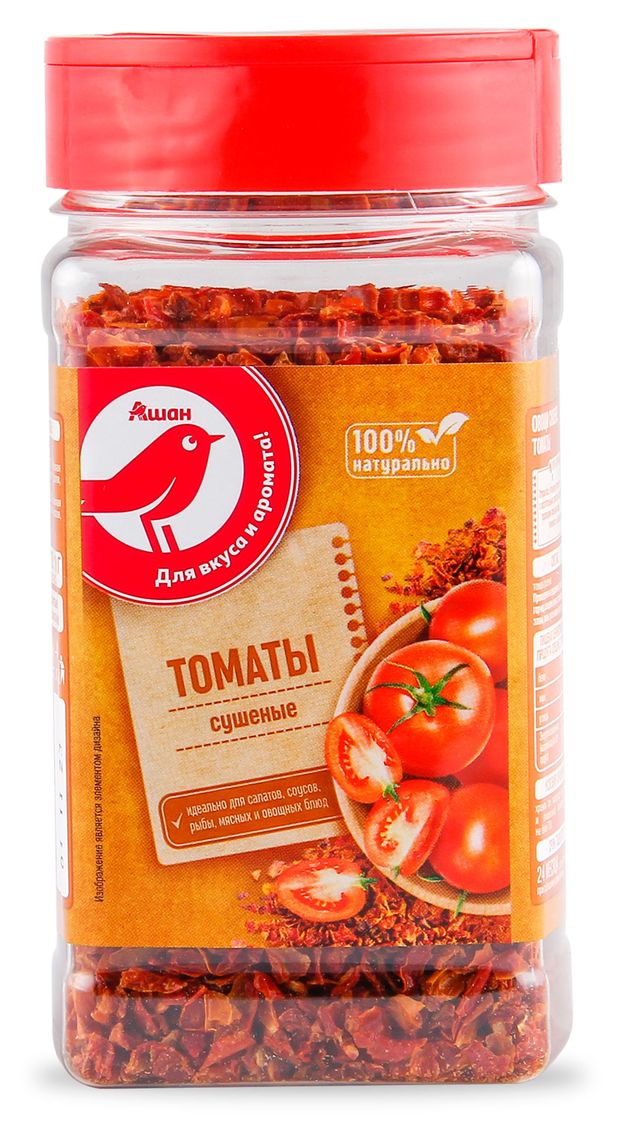 Бакалея Томаты АШАН Красная птица сушеные, 110 г