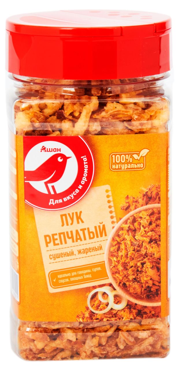 Лук репчатый АШАН Красная птица жареный сухой, 120 г