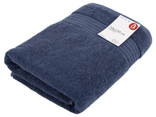 Полотенце Actuel синее, 70х130 см