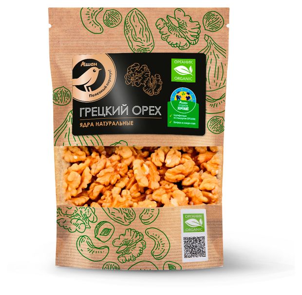 Орех грецкий АШАН Золотая птица Органик 100 г 270₽