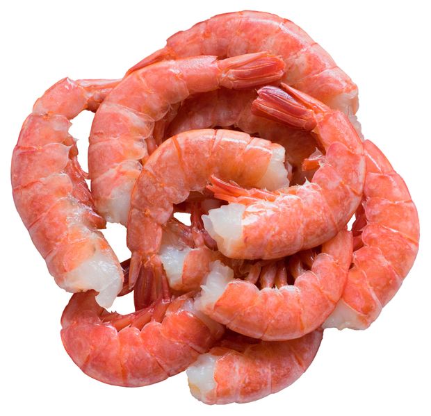 Рыба, икра, морепродукты  Ашан Креветки Аргентинские красные замороженные в панцире без головы 30/55, ~ 500 г