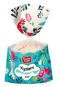 Кулич пасхальный ТоминХлеб Творожное чудо, 330 г