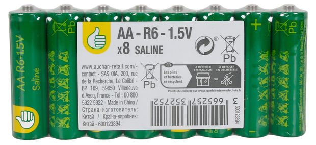 Батарейка солевая Pouce AA, 8 шт