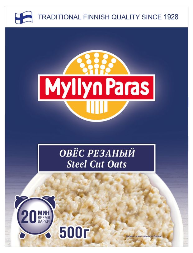 Овес резанный Myllyn Paras Steel Cut Oats, 500 г