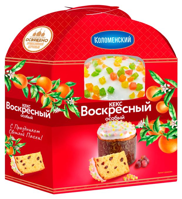 Кулич пасхальный Коломенское Кекс Воскресный 430 г 449₽