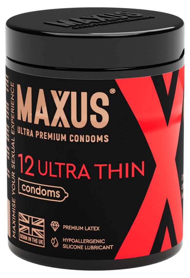 Презервативы ультратонкие Maxus Ultra Thin, 12 шт