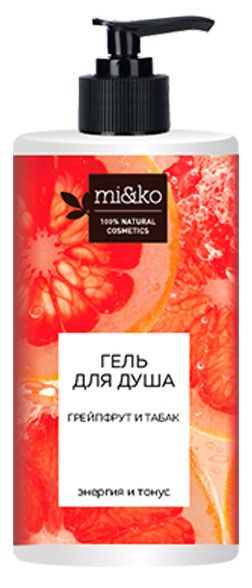 Гель для душа mi&ko Грейпфрут и табак, 700 мл