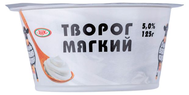 Творог мягкий Очень важная корова классический 5% БЗМЖ, 125 г