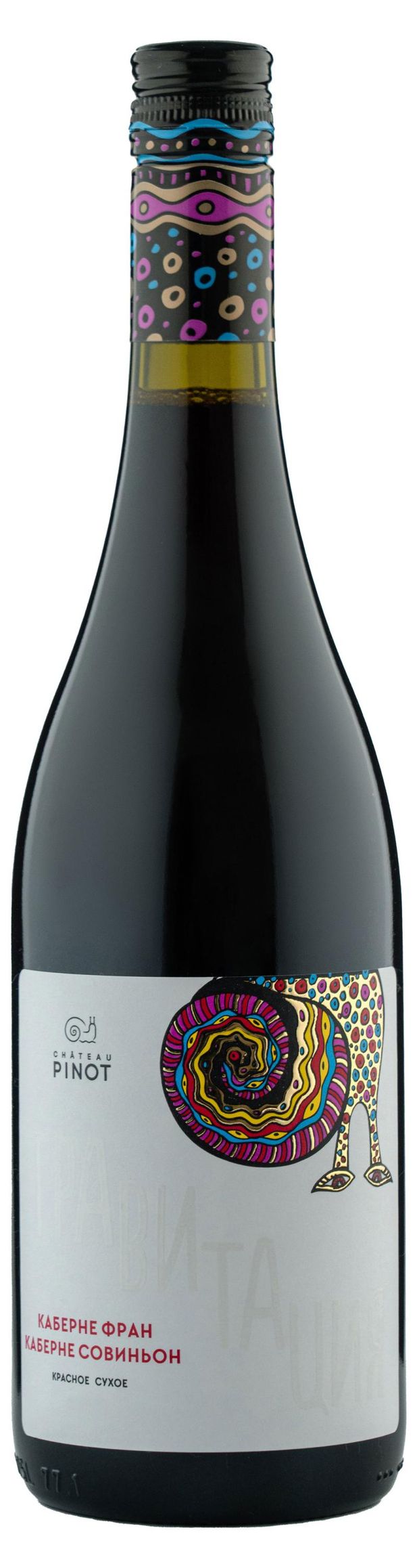 Вино Chateau Pinot Гравитация Каберне Фран Совиньон красное сухое Россия, 0,75 л