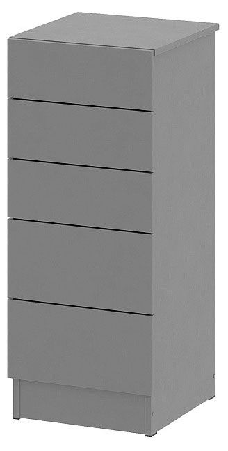 Комод узкий Энни графит серый 401х40х95 см 3499₽