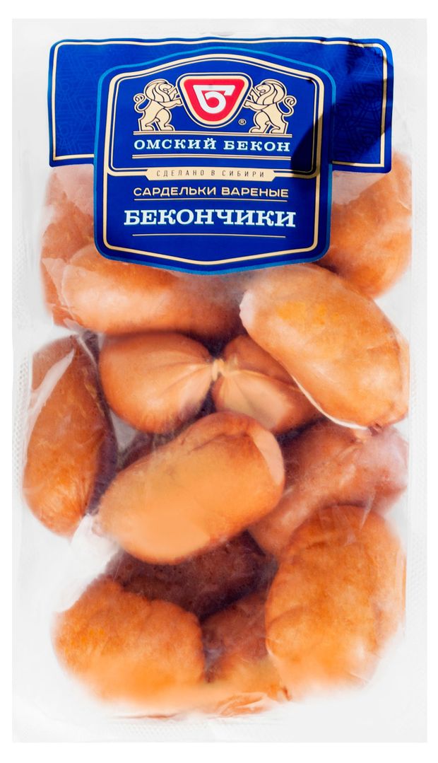 Сардельки Омский Бекон Бекончики, ~ 1 кг