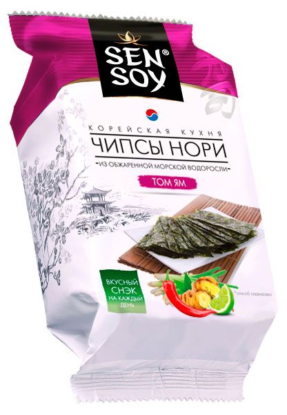 Чипсы нори Sen Soy Tom Yum 45 г 50₽