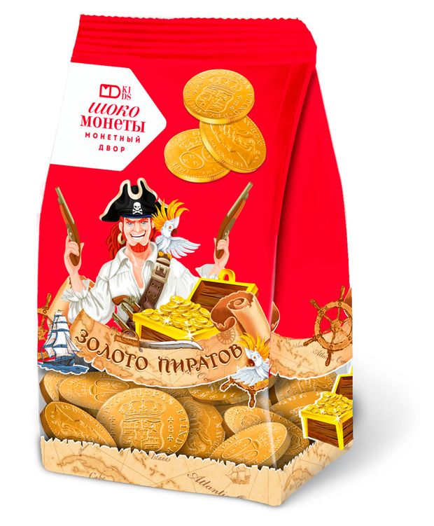 Шоколадное изделие Монетный Двор Золото Пиратов, 150 г