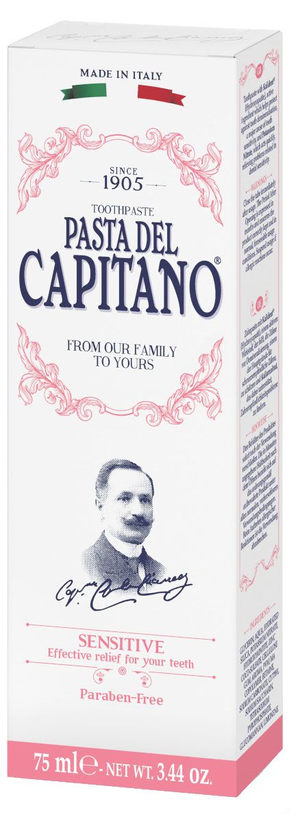 Зубная паста Pasta Del Capitano Sensitive Италия, 75 мл