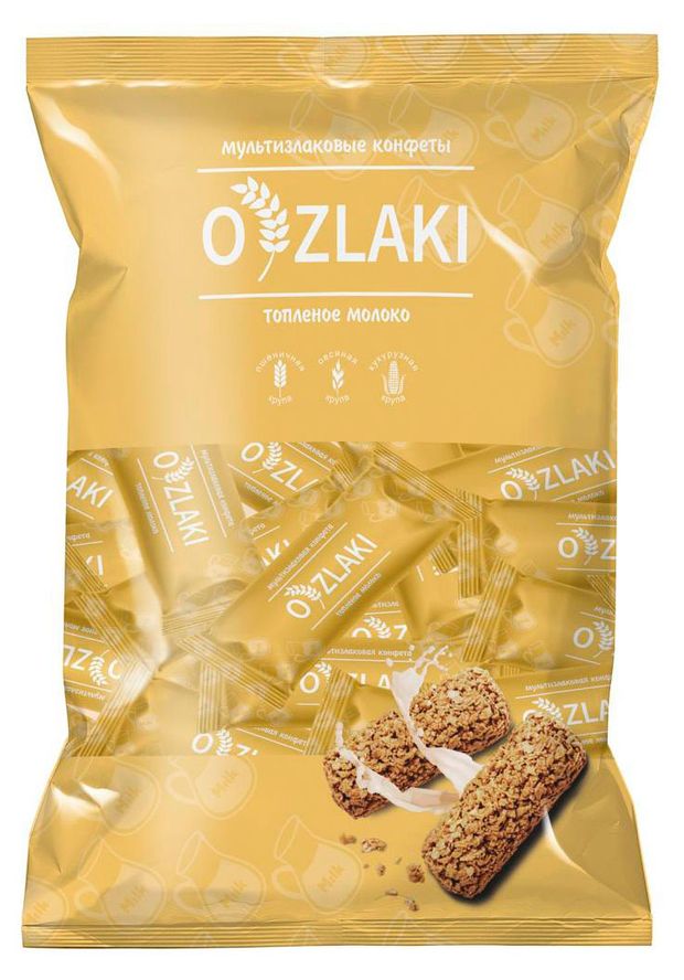 Конфеты мультизлаковые Ozlaki Топленое молоко, 175 г