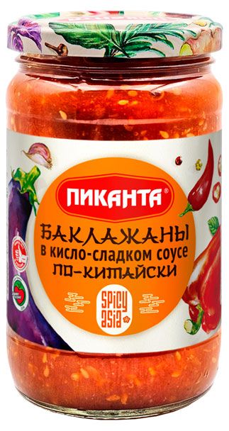 Баклажаны Пиканта в кисло-сладком соусе по-китайски, 360 г