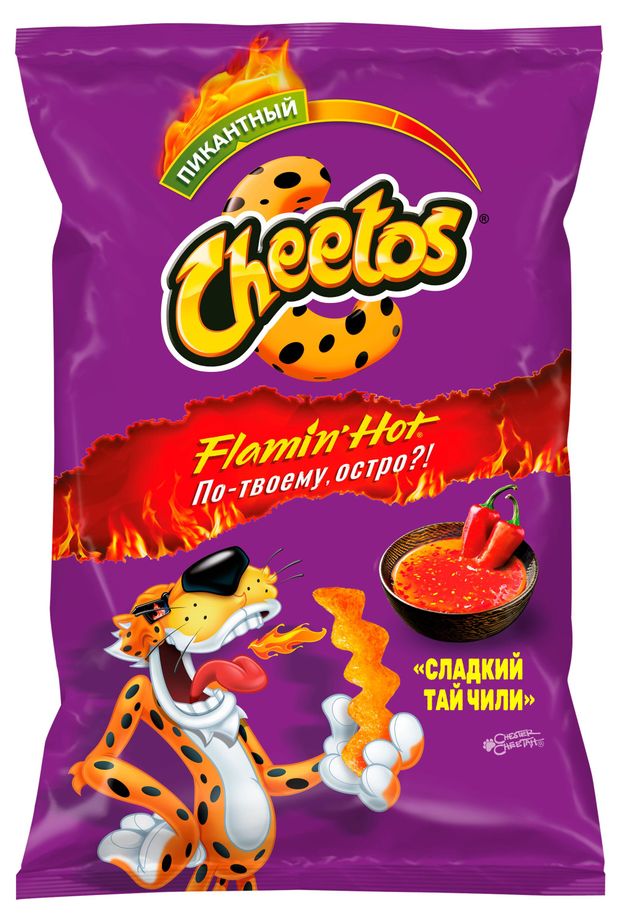 Снеки кукурузные Cheetos со вкусом Сладкий тай чили, 70 г