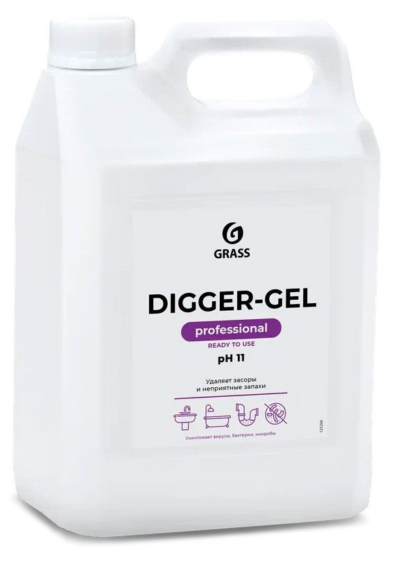 Гель для чистки труб Grass Digger Gel, 5 л
