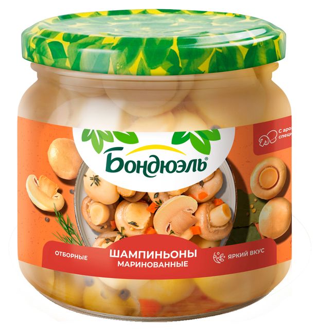 Шампиньоны Бондюэль маринованные 350 г 340₽