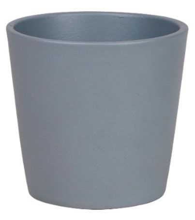 Кашпо керамическое Студия-Декор Конус серый, 8 см