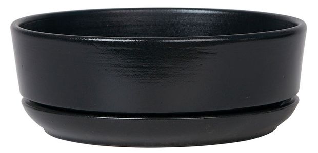Горшок керамический Огма бонсай черный, 18 см